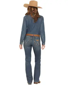 Wrangler Women's Medium Wash Retro Mae Jeans - 1009Mwzms