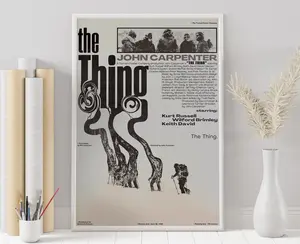 [Sale Up To 50%] The Thing Movie Poster John Carpenter Film, Minimalist Wall Art
