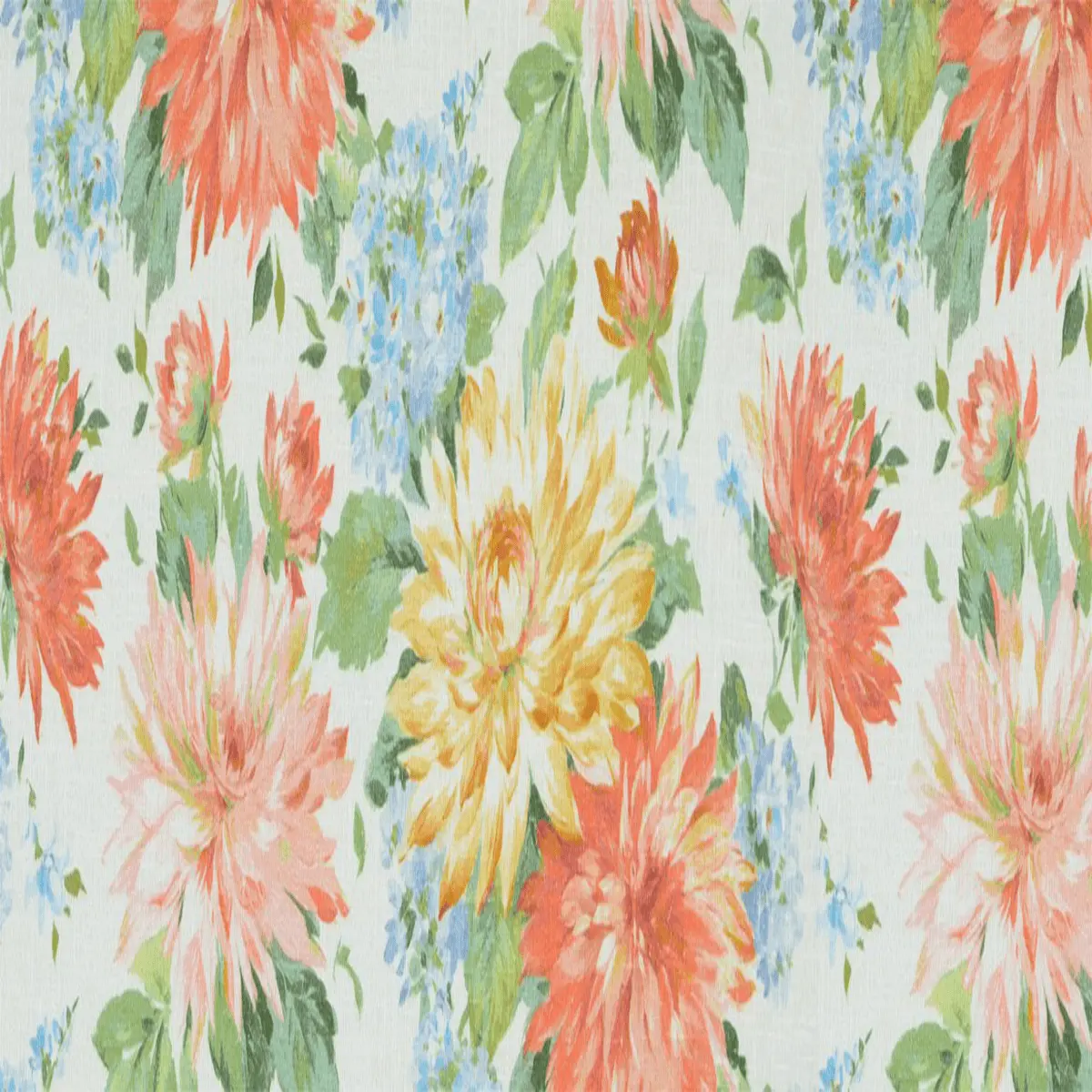 Quincy Cloud Garden Fabric| 100% Poly Strong Durability— 56" Wide
