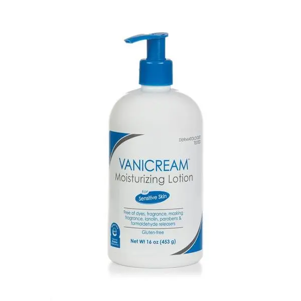 Vanicream Moisturizing Lotion, Body and Face Moisturizer with Pump, 16 Oz, Formulated without Common Irritants for Sensitive Skin, Lightweight & Non-Greasy, Restore Moisture & Soothe Irritated Skin