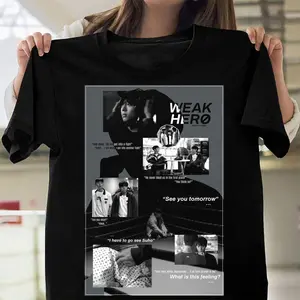 Weak Hero Class Graphic Black T-Shirt – Streetwear Fan Tee