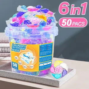 Laundry Beads, 50pcs/box Long Lasting Fragrance Laundry Beads, Deep Cleaning & Deodorizing Laundry Detergent Beads, Laundry Tools & Accessories, Laundry Products