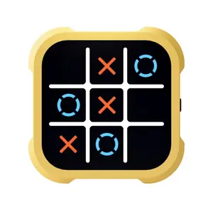 Portable Electronic Tic Tac Toe Game Console, BatteryPowered Handheld Game Console, Educational Toy for HomeEntertainment & Party, Protection