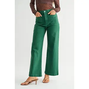 Sailor Pocket Wide Leg Pant Green