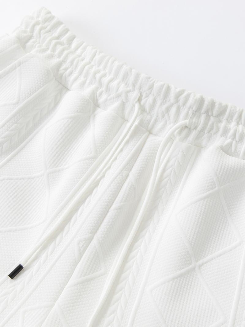 Men's Regular Fit Short-Sleeve Pajama Set Two-Piece Casual Comfort Round Neck Tops and Shorts Pajama Set Men's Summer Pajamas, Homewear & Loungewear pjs