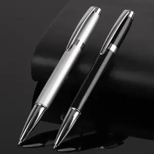 Metal Ballpoint Pen, 1 Count Retractable Business Signature Pen, Smooth Writing Pen for Office School Business Use, Office Stationery Supplies