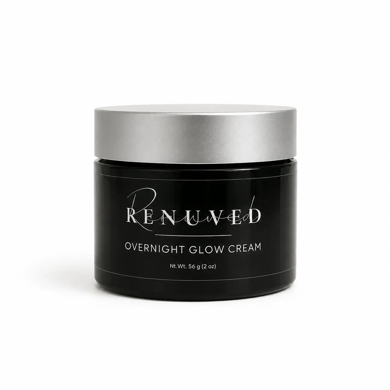 RENUVED Overnight Glow Face Moisturizer with Hyaluronic Acid, Intensive Repair Night Cream for Deep Hydration and Radiant Skin, For Dry & Mature Skin, Restore, Face Care, Moisturizers & Mists, Plump Skin