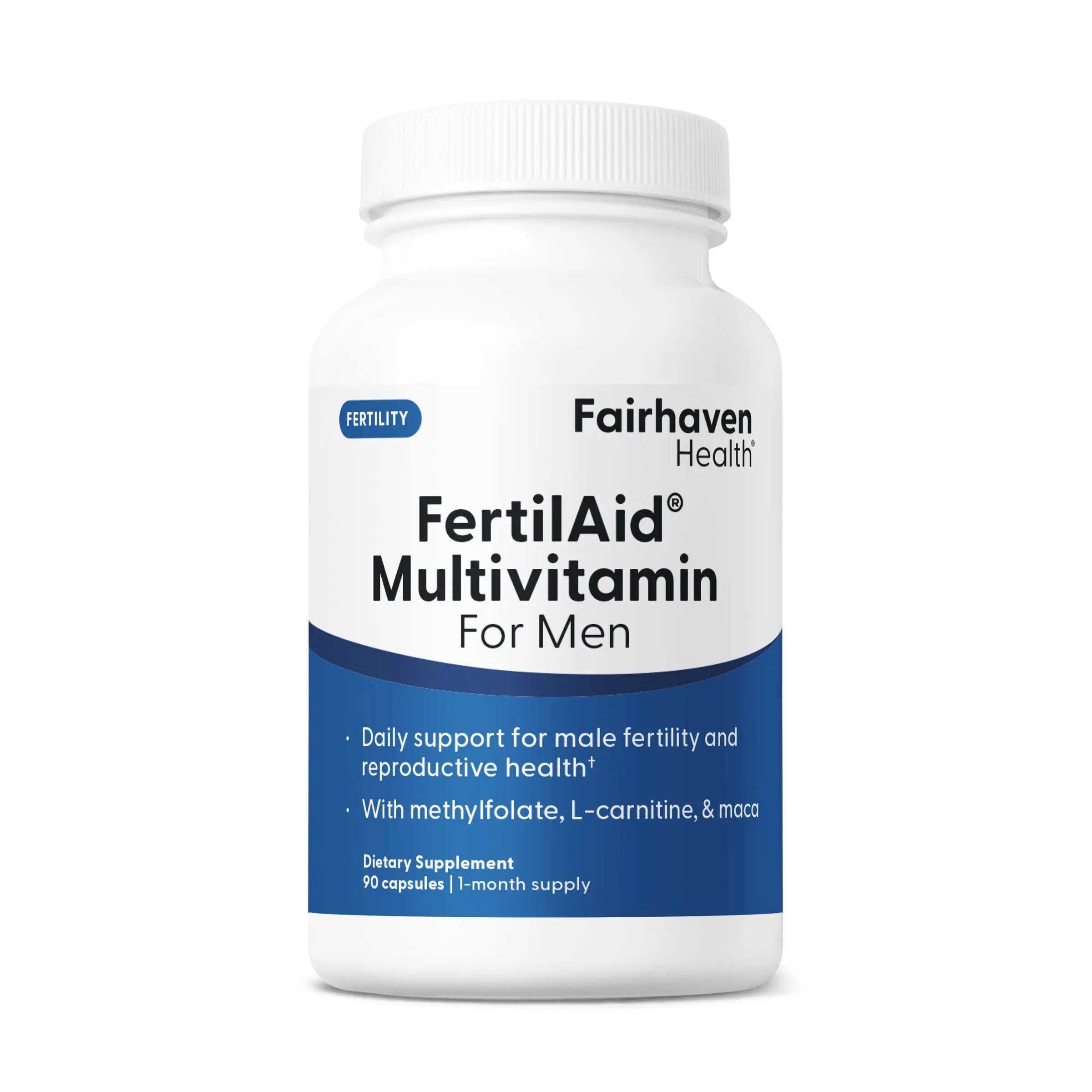 Fairhaven Health FertilAid Multivitamin For Men - Two-in-One Fertility & Prenatal Support, Gluten-Free, Vegetarian, - Healthcare