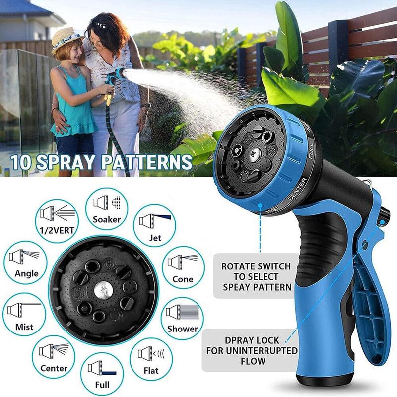50ft & 100ft Expandable Water Hose with Spray Nozzle, Lightweight & Flexible Garden Hose, Durable & Kink-Free Design for Easy Watering and Cleaning Portable