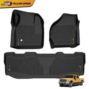 TPE Floor Mats Liner Fit For Ford F-250 F-350 Super Duty Crew Cab 1999-2007 Car Mats