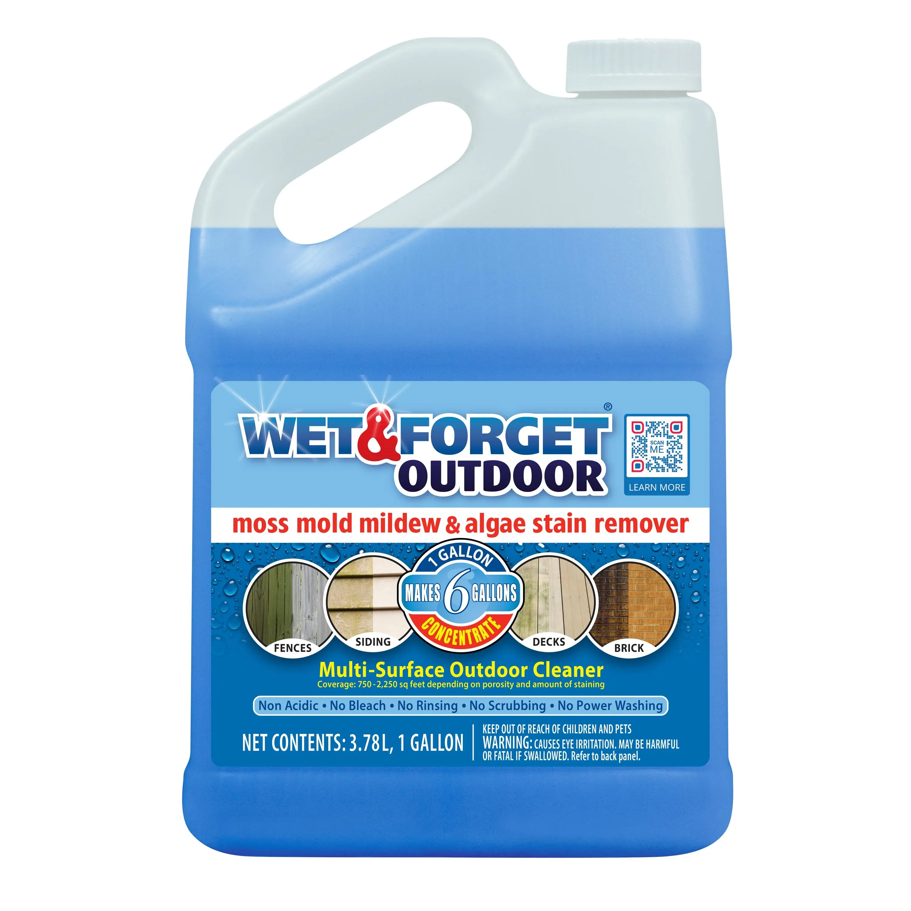 Wet & Forget 1-gallon Multi-surface Concentrated Outdoor Cleaner