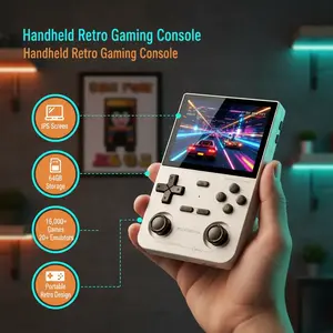 K36 Portable Retro Handheld Gaming Console 3.5-inch IPS Screen 64GB Storage 16,000+ Games 20+ Emulators Game Room Gadget Model K36 portable,gaming,simulator