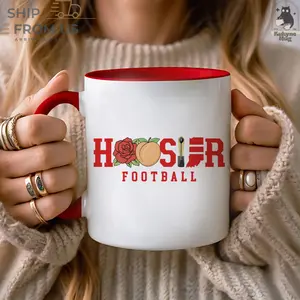 Football Game Day Mug, Personalized Ceramic Coffee Mug for Sports Fans, Custom Gift for Football Lovers, Football Themed Mug, Ceramic and Accent Mugs for Game Day