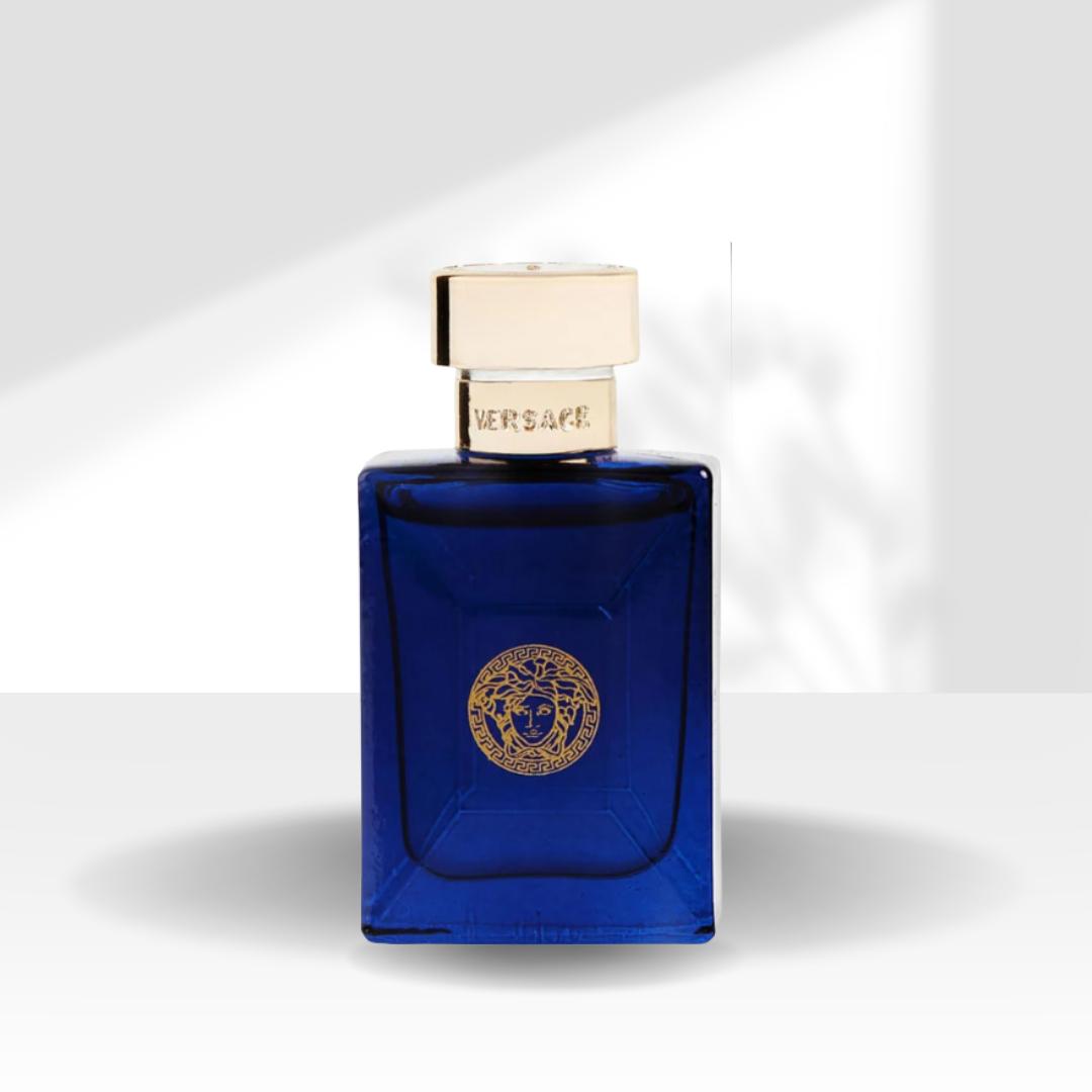 Versace Dylan Blue Eau De Toilette for Men Mini 0.17 oz - Bergamot Water & Grapefruit Notes - Spicy Perfumed Fragrance with Citrusy Bold Aquatic Effect