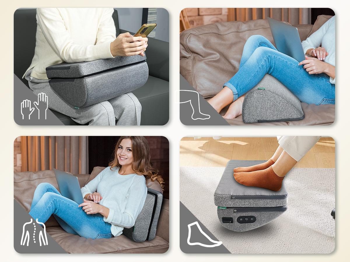 Snailax Vibration Foot Massager with Remote Control: Therapy Device, Full body relaxation, good for Lightweight. This device is easy to use to massage your feet, calves, legs, or waist, eliminating pain and discomfort. Bets Gift for your family.