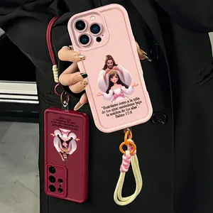 Divine Crown Blessing Pattern Phone case for iPhone Samsung 17Pro Max Air 16Plus E 15 14 13 12 11 XR XS Galaxy S26 S25 S24 S23 S22 A71 A56 A55 A54 A53 A52 Note20 cases, Soft TPU, Bumper Drop Protection, Rugged Durable Back Cover, Gifts for Girls.JL63