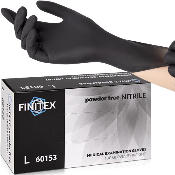 3.5Mil Black Nitrile Disposable Gloves, Latex&Powder Free Durable Professional Ambidextrous Work Cleaning Gloves for Cleaning Gardening Food Prep Cooking Painting DIY Outdoor Light Mechanic Work Household Hardware Tasks