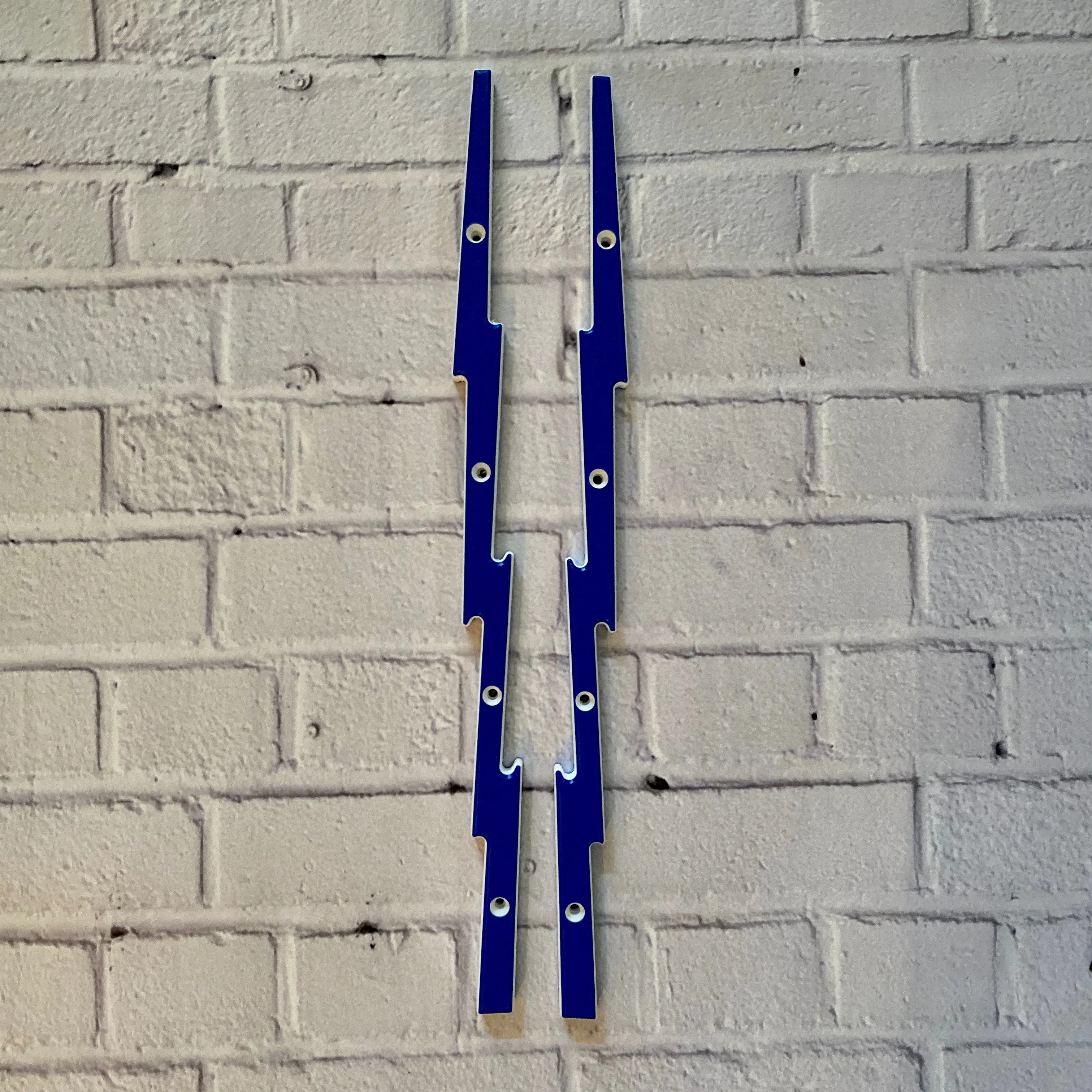 Blue/White - Lightening Bolt