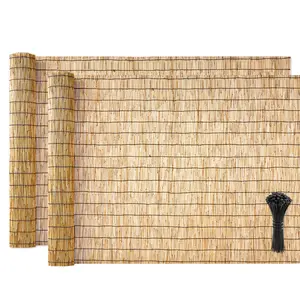【FathersDayGift】VEVOR Natural Reed Fencing, 4 ft x 16.4 ft, 2 Pack Decorative Natural Reed Fencing Roll, Decorative Fence for Backyard Divider, Privacy Screen Panel Curtain for Balcony Patio Garden Backyard Outdoor