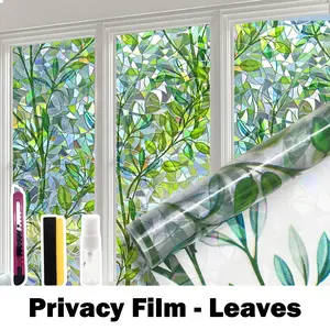 1 Count Window Privacy Film Rainbow Film Decorative Window Sticker, Partial Privacy Protection for Home Curtain Divider Sunshade Curtains