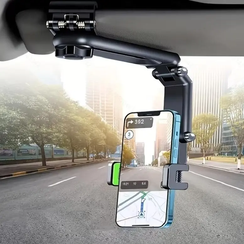 Joytutus Car Phone Mount Long Adjustable Arm, 360° Rotatable Anti Scratch Secure Clamp, Multi Angle Viewing Cell Phone Holder for Vehicle, Car Interior Accessories, Auto Accessories, for vlog video creators，Best Gift