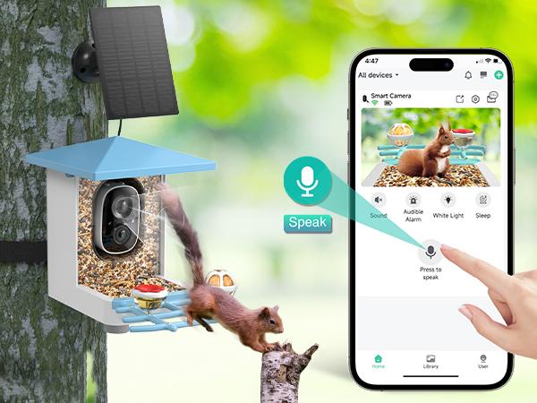 Smart Bird Feeder with Camera Series – AI-Powered, Solar, 2K/2.5K HD, Auto-Bird ID, Motion Alerts, Perfect Gift for Bird Lovers