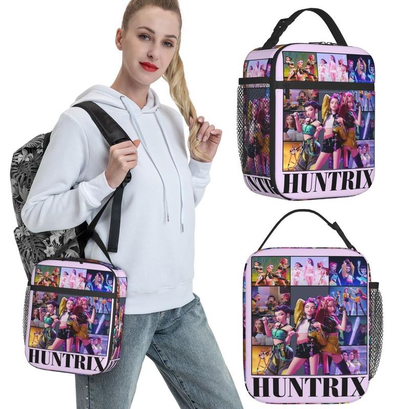 Huntrix Girlgroup K-Pop Group Demon Hunters Lunch Bag Cute Lunch Box ...