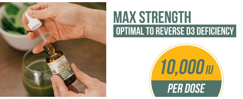 Plant-D3 (10,000 IU) Organic Vitamin D3 Liquid Concentrate Healthcare Dietary Healthcare Dietary Fitness Edible