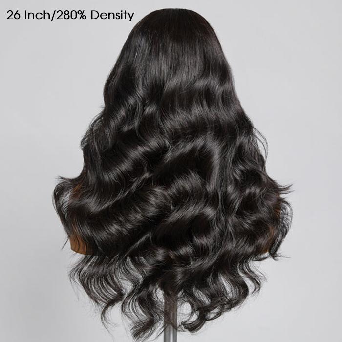 Cynosure High Density Body Wave 13x6 Lace Front Wig 220% or 280% Pre-Plucked Pre-Bleached Human Hair Wig