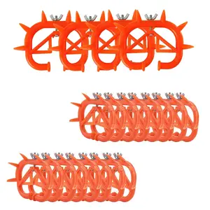 20PC Cow Nose Ring Farm Livestock Animal Weaner Red Plastic Weaning Tool for Calf Cattle Prevent Sucking