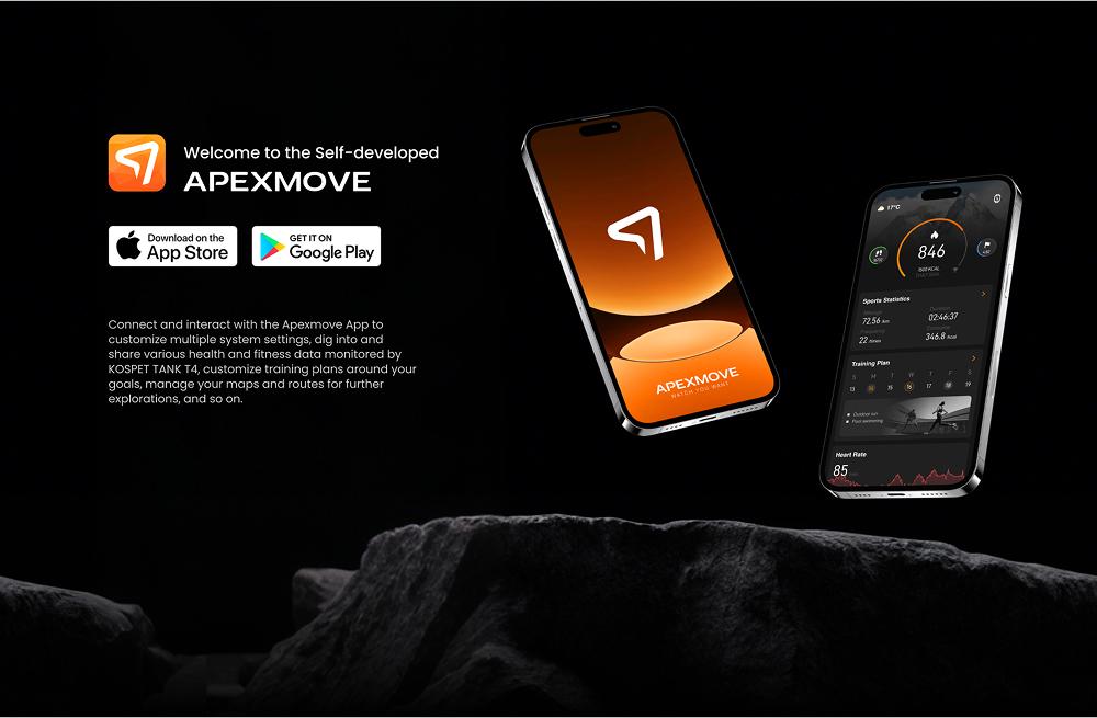 KOSPET TANK T4 Smartwatch with 14-Day Battery Life 1.43AMOLED Display 50M Waterproof Full-Metal Body AI Assistant for Android iOS Fitness Tracker Running Watch GPS Waterproof Smartwatch Wearable Monitor Auto, Durable Stainless Steel, New Year Pick