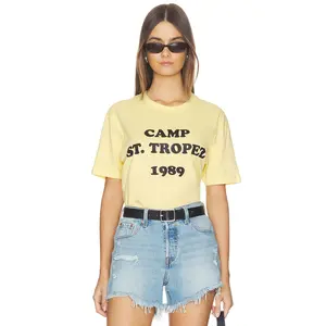 DEPARTURE Camp St. Tropez 1989 Tee in Yellow