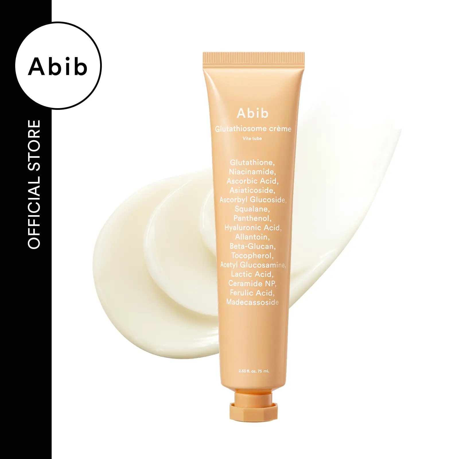 [Abib Official] Glutathiosome Vita Tube Cream - Hyaluronic Moisturizer for Hyperpigmentation, Post-Acne Marks, Dark Spots, Skin Repair, Glowup & Selfcare, Hyperpigmentation Treatment Moisturizers & Mists, Dark Spot Correction
