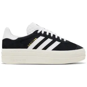 Adidas Women's Black Gazelle Bold Sneakers, HQ6912 (No Box)