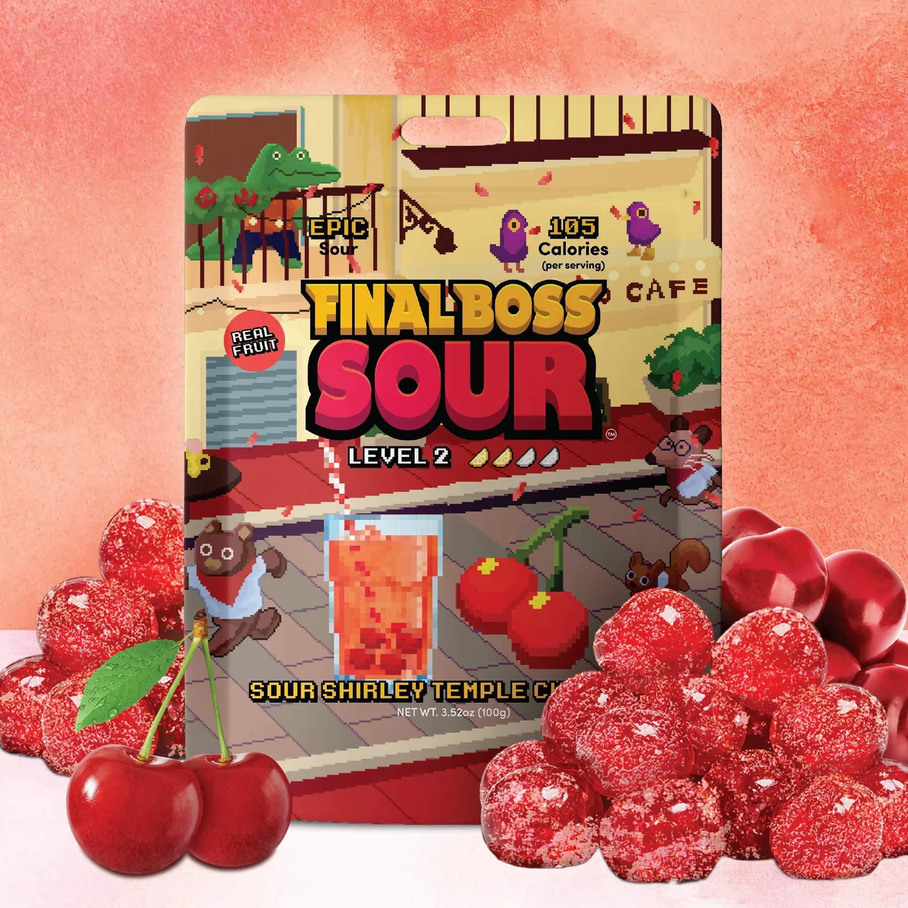 Final Boss Sour - Level 2 Shirley Temple Cherries