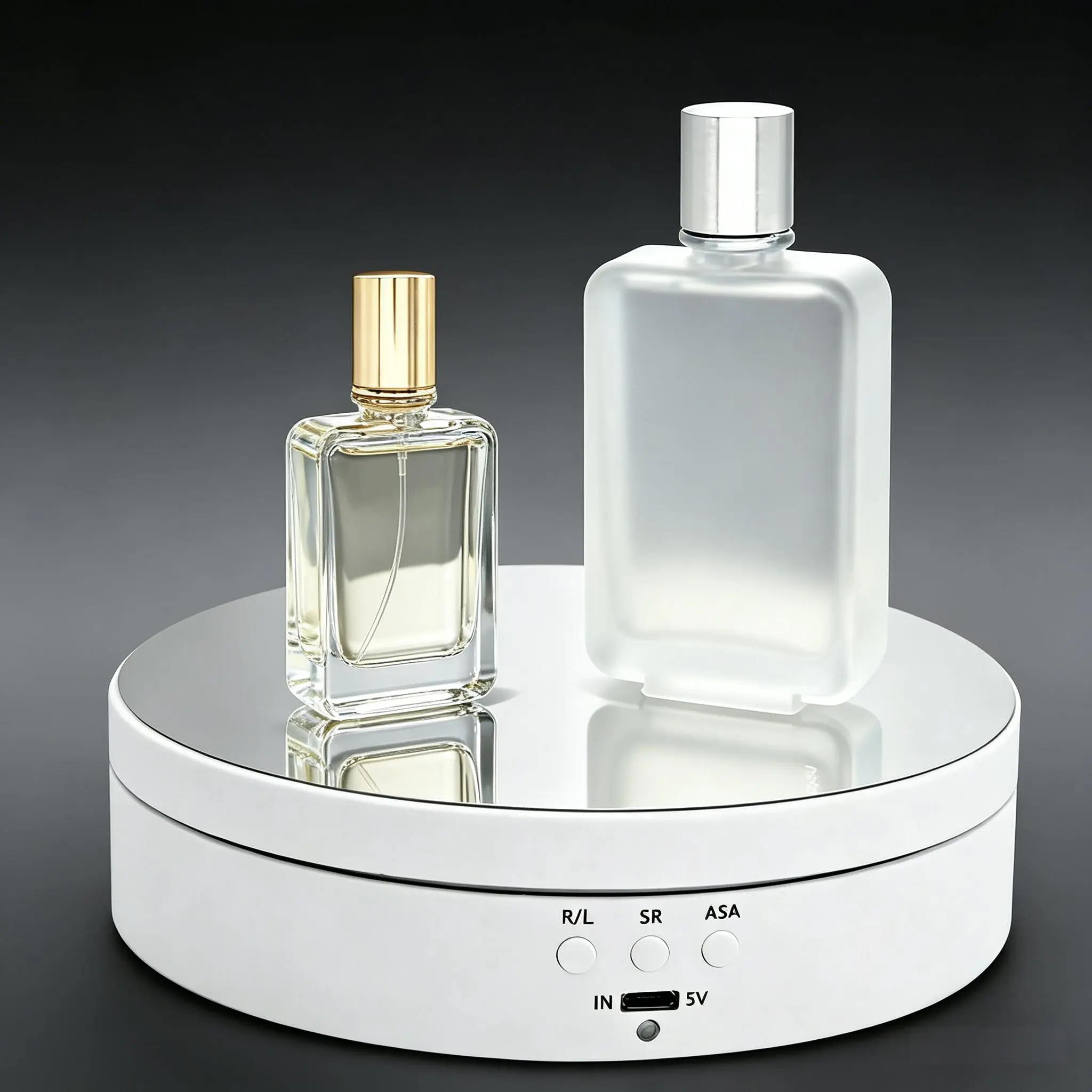 360 °   Electric Rotating Display Stand, Adjustable Speed Motorized Turntable for Jewelry Product Photography, Home & Commercial Display Holder