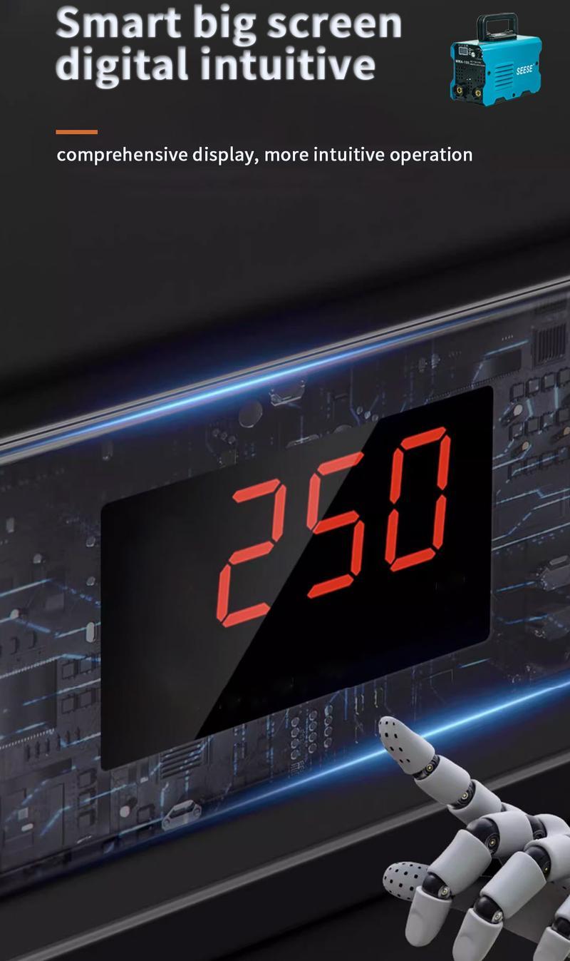 155Amp Digital  Arc Welder - Portable Stick Welder with Smart LED Display for AC 110/220V