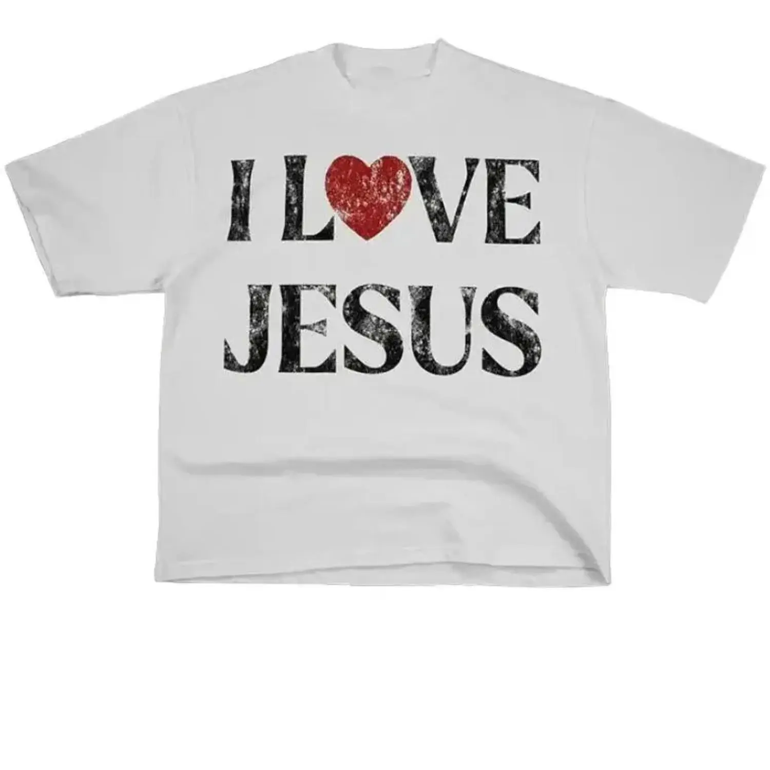 Women's Vintage Graphic Tees, Casual Shortsleeve Crew Neck with Inspirational Slogan Print, Soft Cotton Blend, T-Shirt, Streetwear, Top, Round Neck, Jesus T Shirts, Bohemian, Women's Graphic Tees, Slim Fit, Breathable Fabric, Tshirt, Graphic Shirts