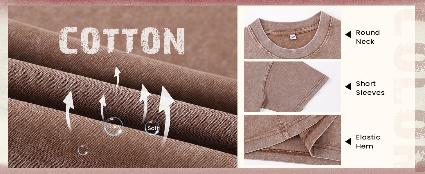 Arssm 4-Pack Unisex Oversized T-Shirts – Acid Wash Vintage Loose Fit Heavyweight Cotton Tees, Baggy Streetwear Tops for Men & Women