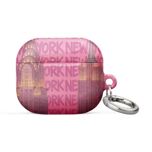 NYC Skyline AirPods Case, Trendy Protective Cover, Cute Valentine Accessories, gift for him for her