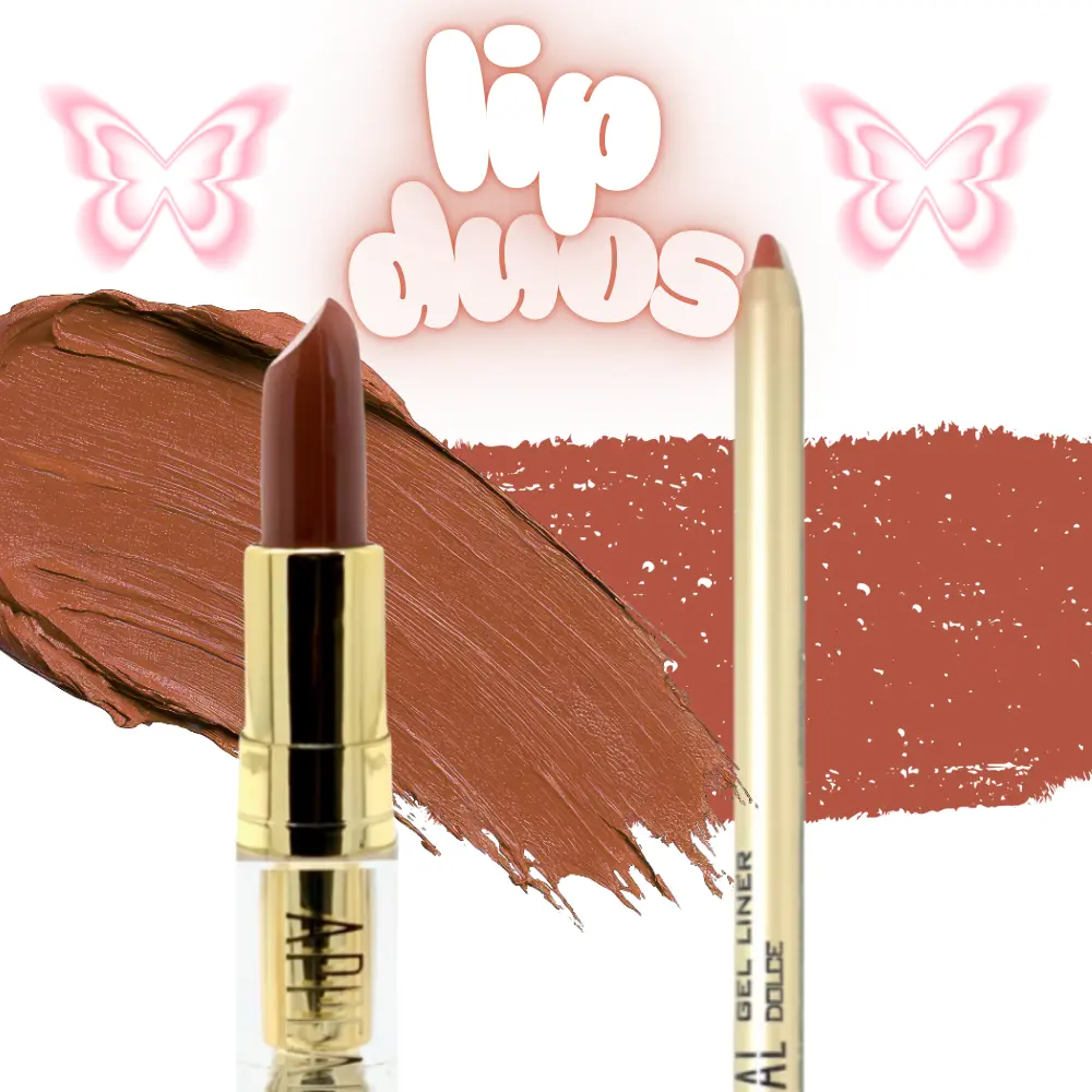 Y2K Lipstick & Liner Duos Appeal Cosmetics | Gloss Lipgloss Trendy Trending Neutral Christmas Halloween Gift Idea Mom Wife Girlfriend Daughter Neutral Rose Pink Hydrating Moisturizing Clean Girl Korean Y2K Alt Emo Alternative