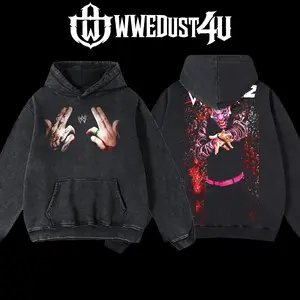 WWEDust4U Retro Vintage Jeff Hardy "Enigmatic Soul" Hoodie 100% Premium Cotton Blend Pre-washed Soft Classic Menswear Oversized American-made Apparel