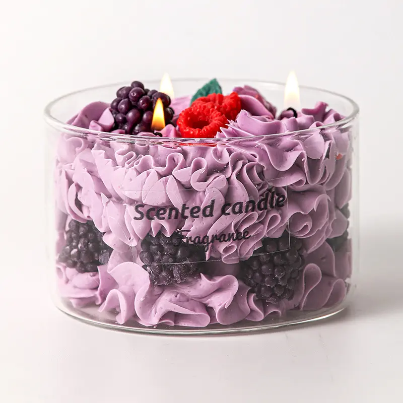 Dessert  cake Candle  Berry Shortcake Soy Handmade Candle Sweet Scent Gift for Her Vegan Cruelty-Free Natural Soy Wax  Fragrance, Decor  For Him Husband Anniversary Birthday Present Boyfriend Confession Mon Sister Party Wedding Funny Gift Candle