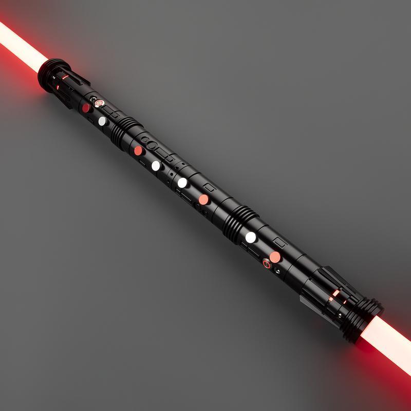 Darth Maul Xenopixel v3 Lightsaber Double Blades Light Saber with 2 Handles for Dual-Wielding Experience Unique Design Modern Twist on Classic Lightsaber Neopixel App Control sword glow toy