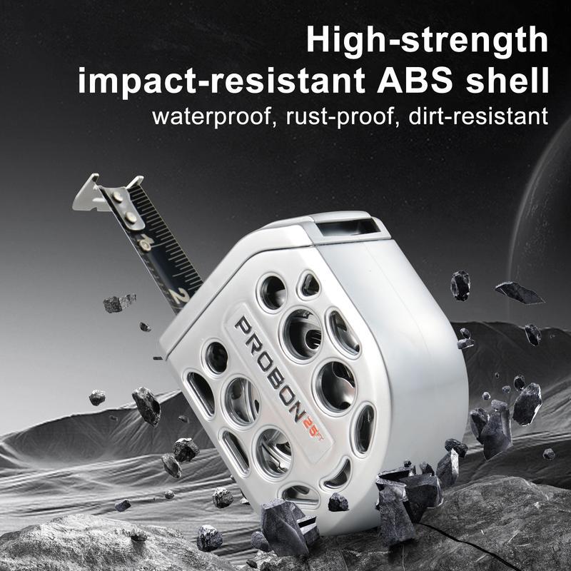 16/25FT Retractable Tape Measure Stainless Steel Measuring Tape With One sided Scale Waterproof Portable AutoLock Ruler With Magnetic engineer tape