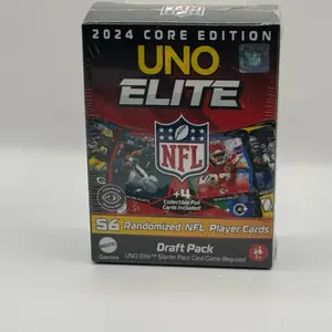 2024 Uno Elite 56 card player football pack with 4 insert chasers