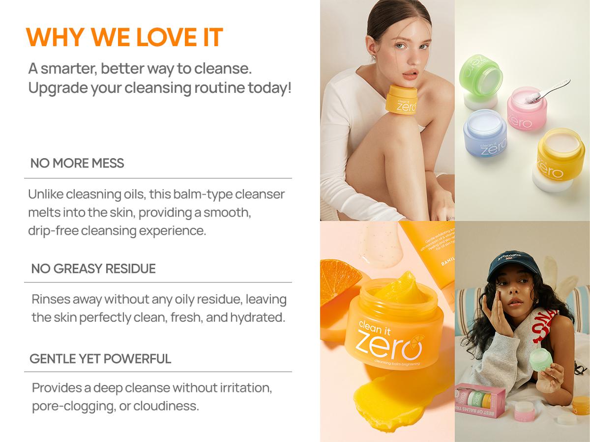 Banila Co Clean it Zero Mandarin-C Cleansing Balm Brightening, Hypoallergenic Vegan Facial Cleanser Banila Co Clean it Zero Mandarin-C Cleansing Balm Brightening, Hypoallergenic Vegan Facial Cleanser