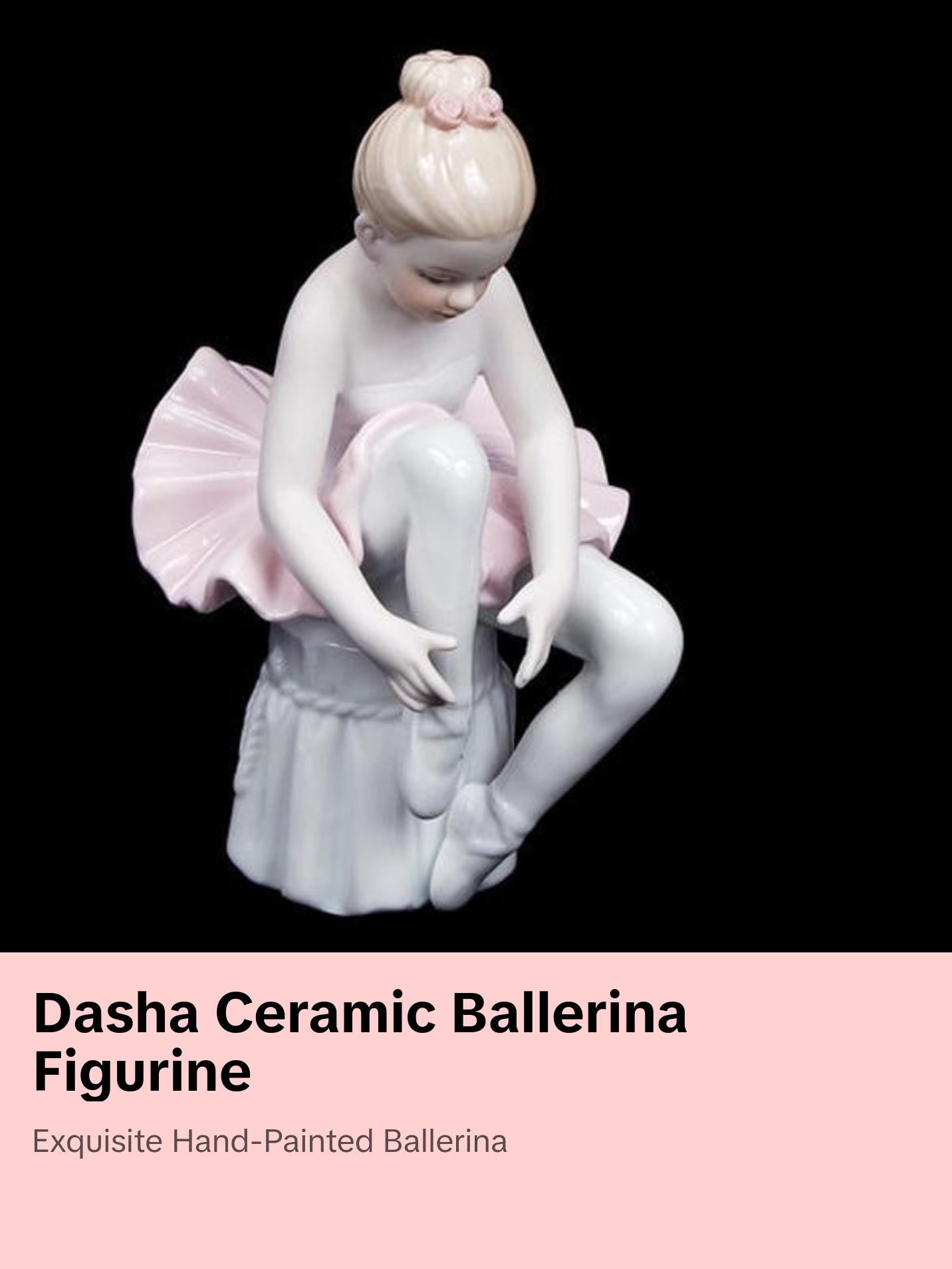 Ceramic Ballerina Figurine