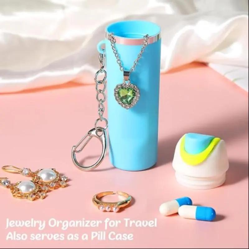 2026 Valentine's Day gift Mini Water Bottle Keychain Holder, Compatible with Ovalla Bottles, Stylish Accessory for Women & Girls, Perfect Gift Idea, Keychain Kawaii bags charms holiday season practical