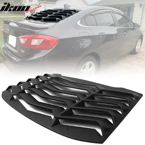 Rear Window Louvers for Chevy Cruze 2016-2019 Unpainted ABS